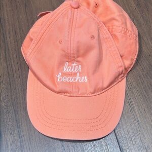 Hollister Orange Baseball Cap